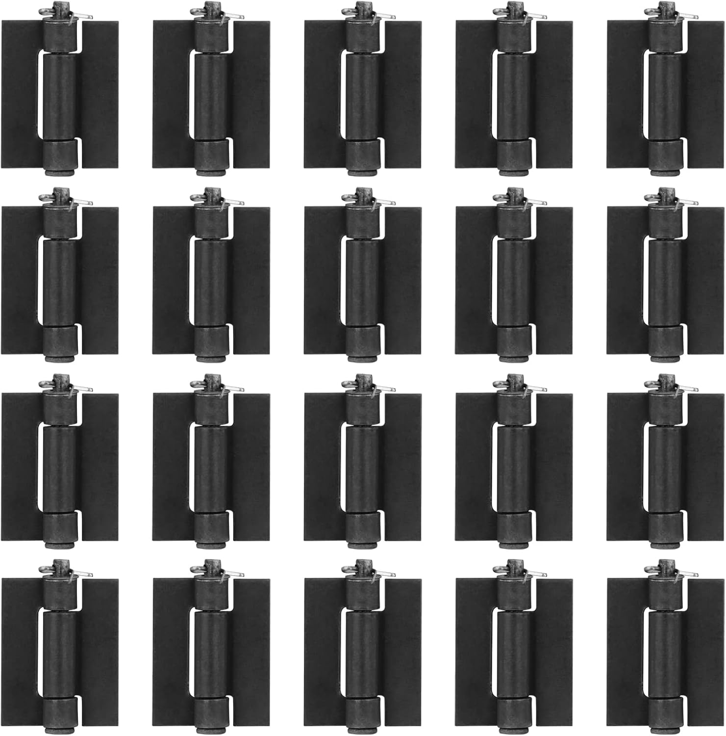 20 Pack Weldable Steel Butt Hinges for Metal Gates and BBQ Smokers, 2-1/2" x 1-5/8 - MOUNTAIN_ARK