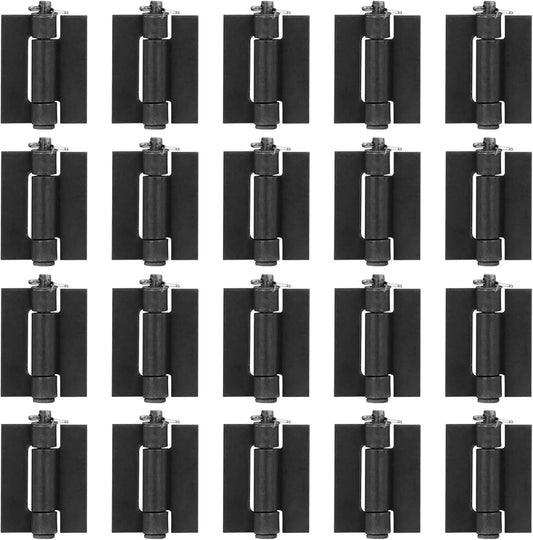 20 Pack Weldable Steel Butt Hinges for Metal Gates and BBQ Smokers, 2-1/2" x 1-5/8 - MOUNTAIN_ARK