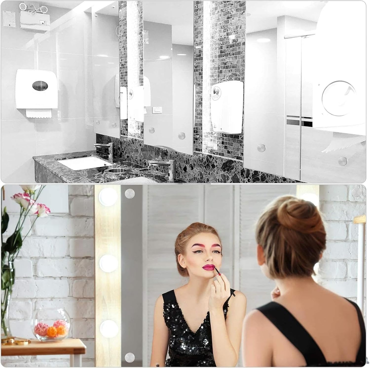 20-Piece Stainless Steel Screw Cover Cap Set - 16mm Mirror Nails for Furniture, Mirrors, Signage, Advertising Hardware