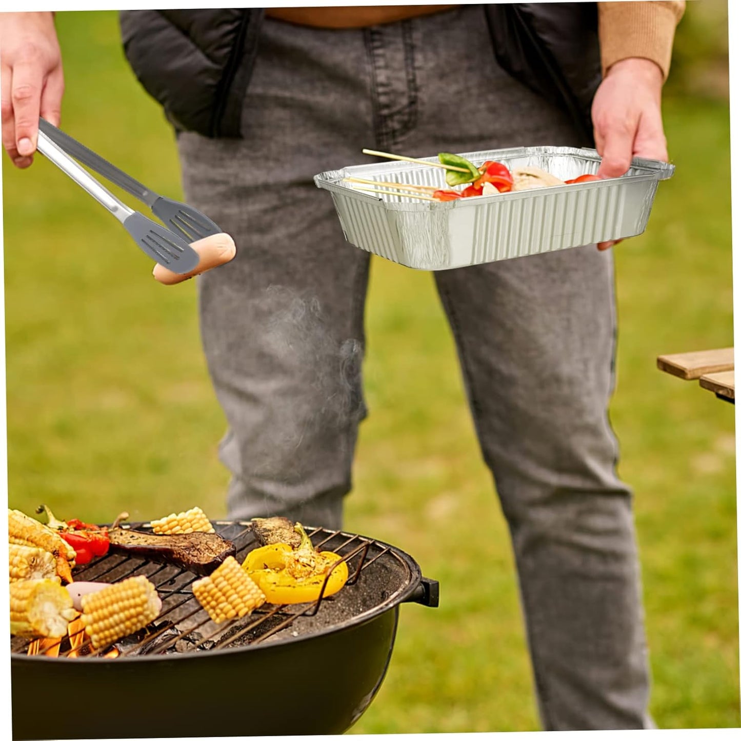 20-Piece VOSAREA Bakeware Set - Airfryer Baking Dish, Cooking Trays, Foil Food Containers with Lids - Toaster Oven Aluminum Trays