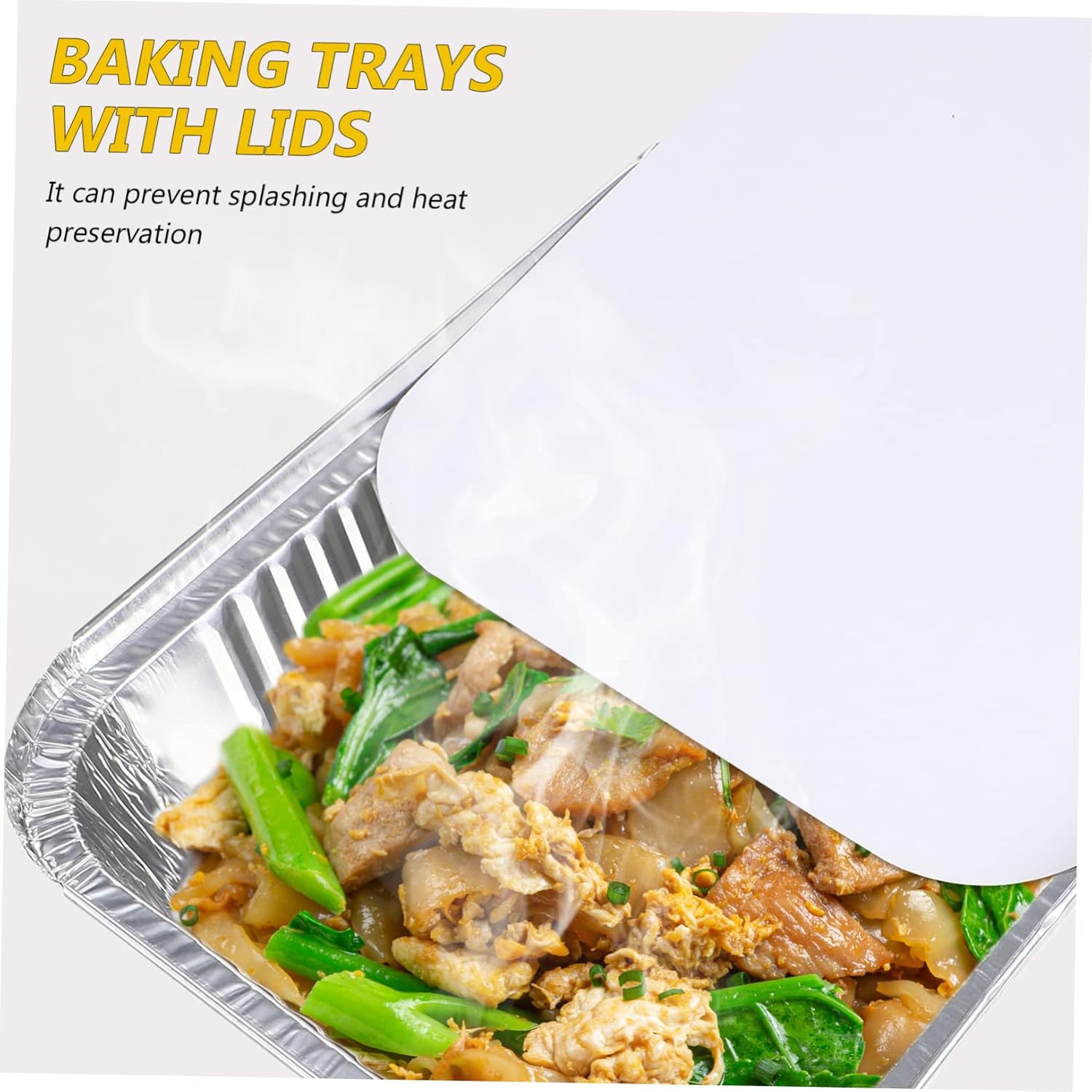 20-Piece VOSAREA Bakeware Set - Airfryer Baking Dish, Cooking Trays, Foil Food Containers with Lids - Toaster Oven Aluminum Trays