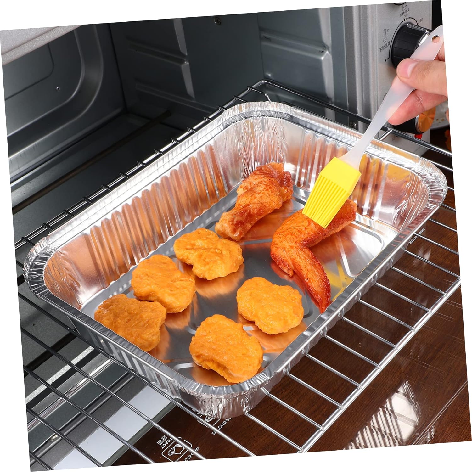 20-Piece VOSAREA Bakeware Set - Airfryer Baking Dish, Cooking Trays, Foil Food Containers with Lids - Toaster Oven Aluminum Trays