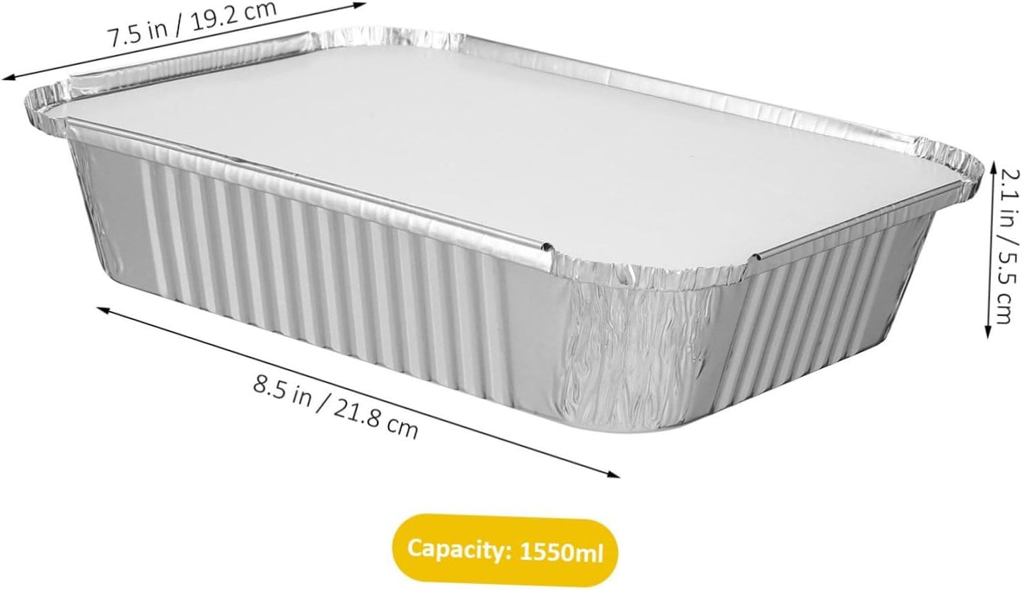 20-Piece VOSAREA Bakeware Set - Airfryer Baking Dish, Cooking Trays, Foil Food Containers with Lids - Toaster Oven Aluminum Trays