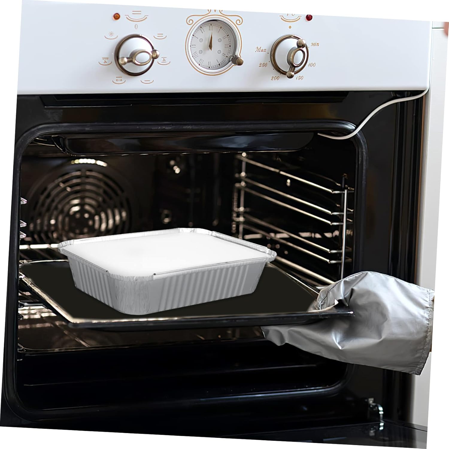 20-Piece VOSAREA Bakeware Set - Airfryer Baking Dish, Cooking Trays, Foil Food Containers with Lids - Toaster Oven Aluminum Trays