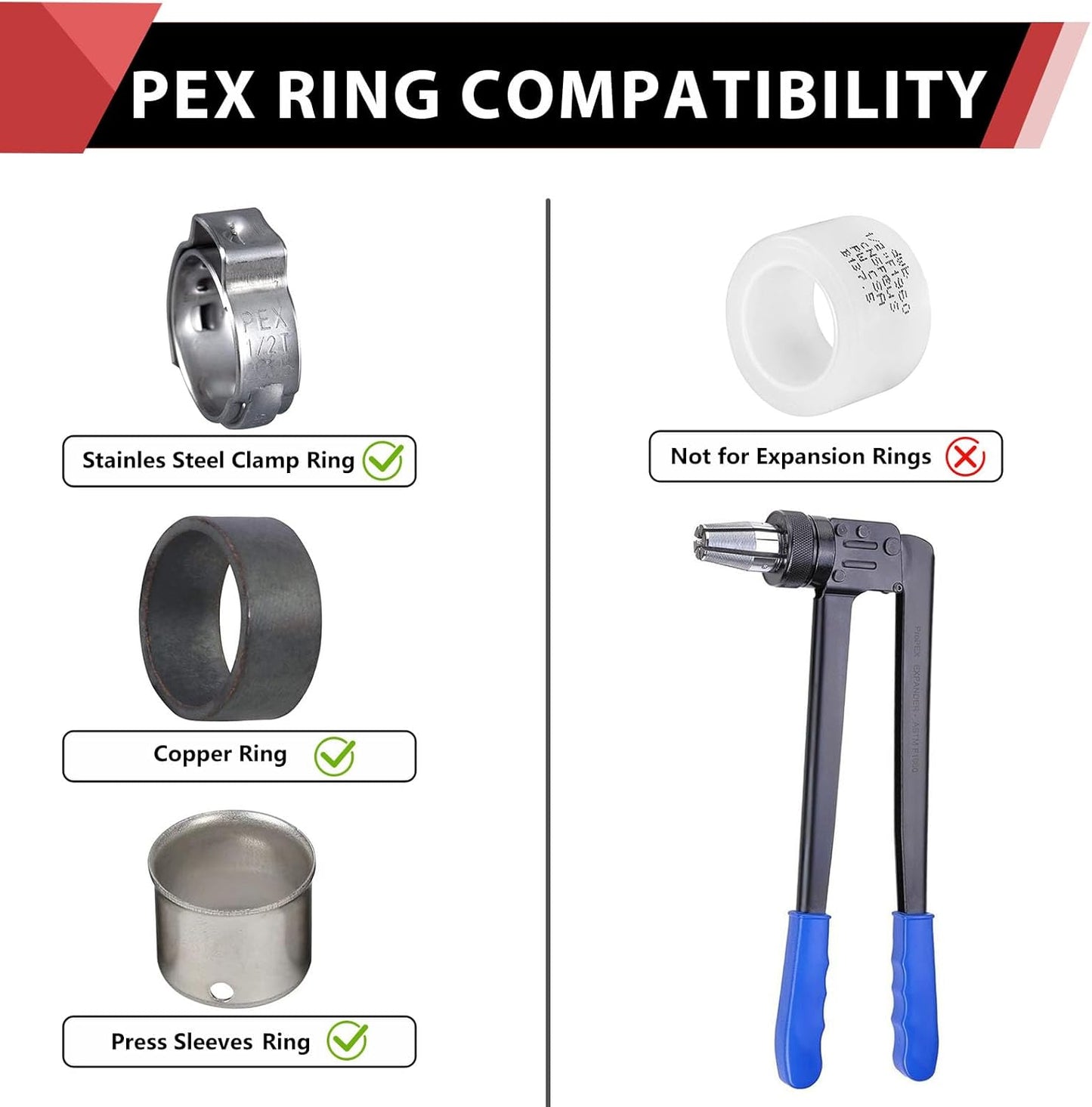 (200 Pack) EFIELD Pex Barb Crimp Brass Fittings 1-Inch x 1-Inch Straight Couplings - ASTM F1807, UPC Certified