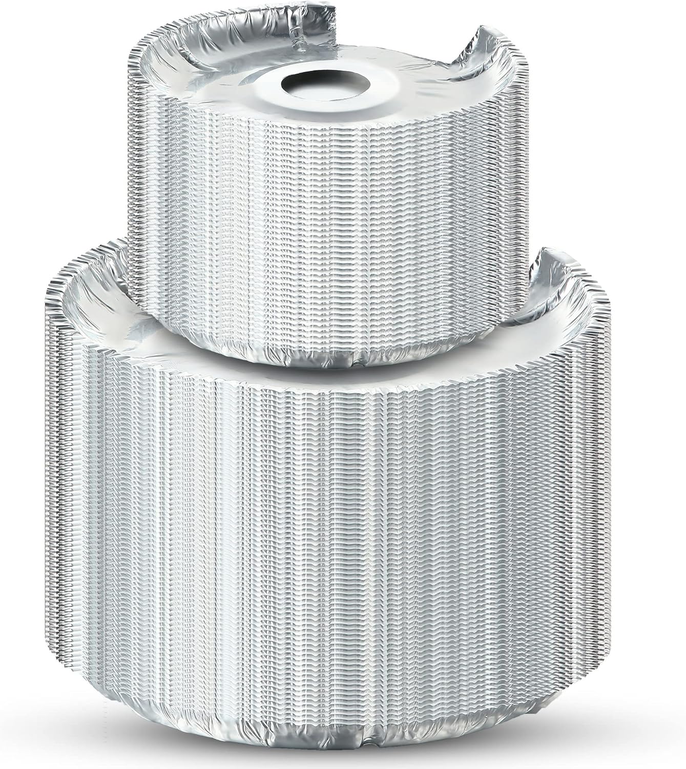 200 Pack Electric Stove Burner Covers - Disposable Aluminum Foil Drip Pan Liners - 6" and 8" Round Burner Liners - Keep Stove Top Clean from Oil and Food