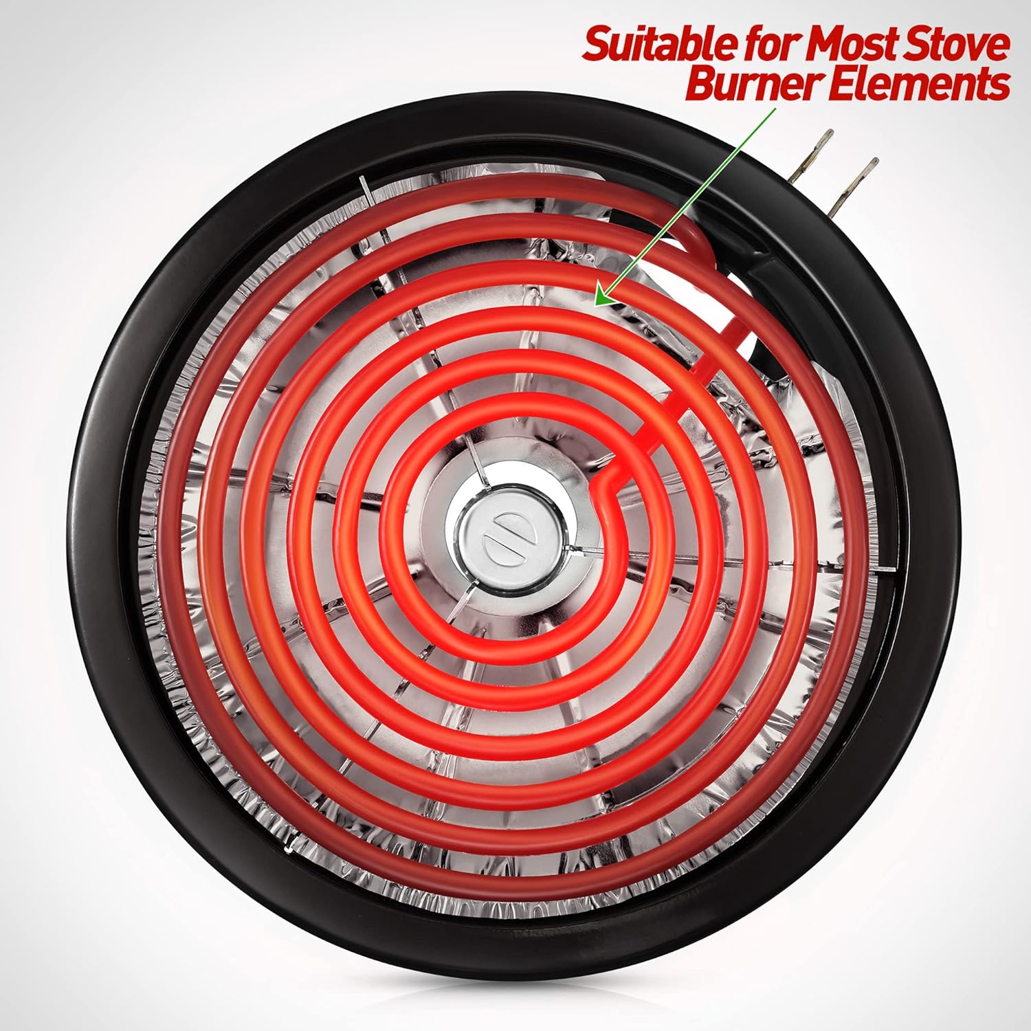 200 Pack Electric Stove Burner Covers - Disposable Aluminum Foil Drip Pan Liners - 6" and 8" Round Burner Liners - Keep Stove Top Clean from Oil and Food