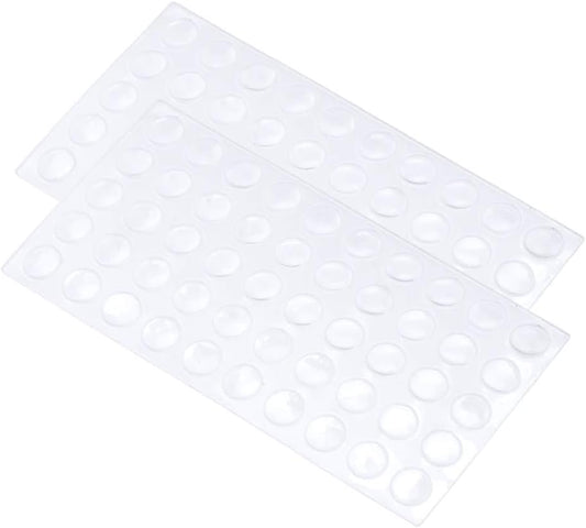200 Pack of Desunia Whisper Quiet Clear Kitchen Cabinet Door/Drawer Bumpers - Small Size 5/16" x 1/16