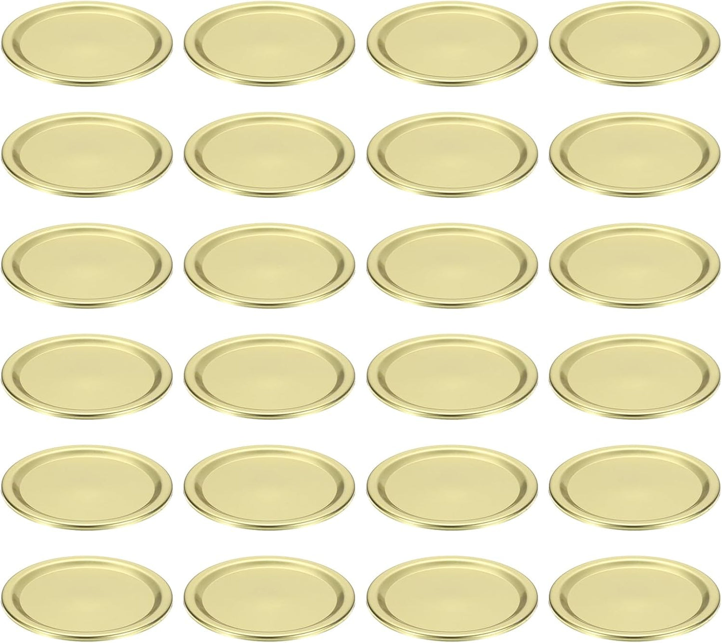 200-Pack Regular Mouth Canning Lids, 68mm Metal Mason Jar Lids for Food Storage - Dishwasher Safe Silver Lids by uxcell
