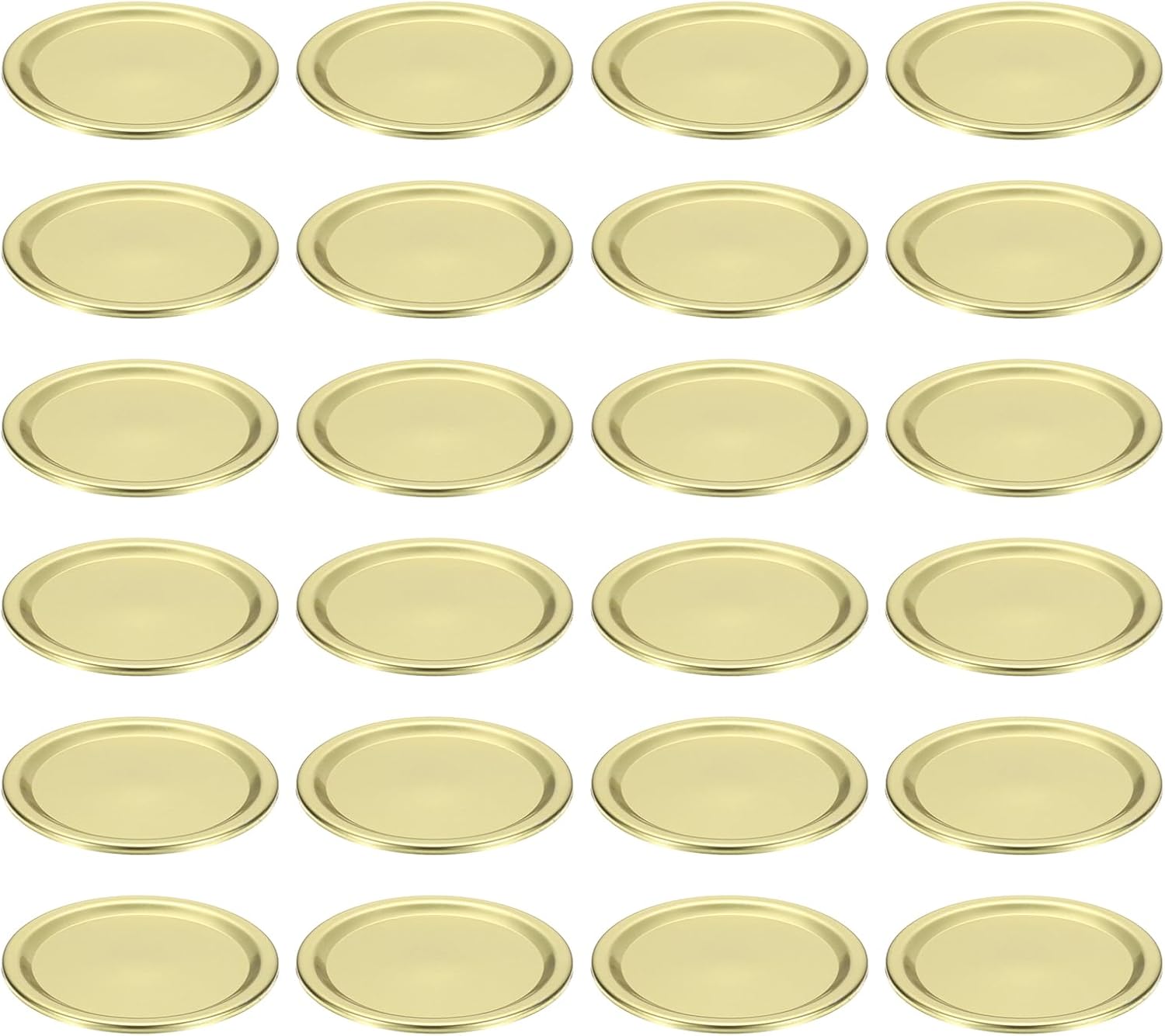 200-Pack Regular Mouth Canning Lids, 68mm Metal Mason Jar Lids for Food Storage - Dishwasher Safe Silver Lids by uxcell