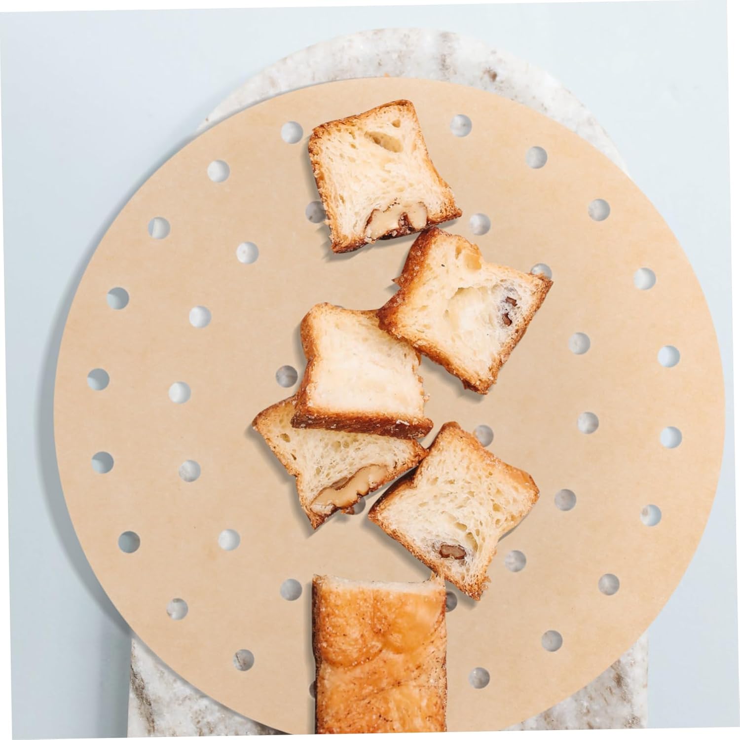 200 Sheets Baking Paper Tray Liners for Air Fryer, Toaster Oven, Pot, and Airfryer Pan - Jumbo Muffin Liners and Bakeware Rack