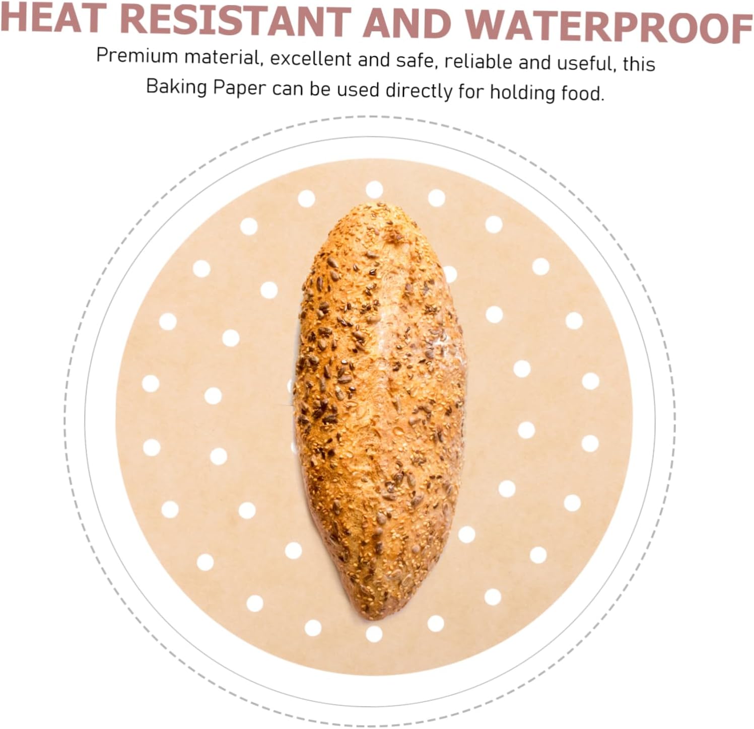 200 Sheets Baking Paper Tray Liners for Air Fryer, Toaster Oven, Pot, and Airfryer Pan - Jumbo Muffin Liners and Bakeware Rack