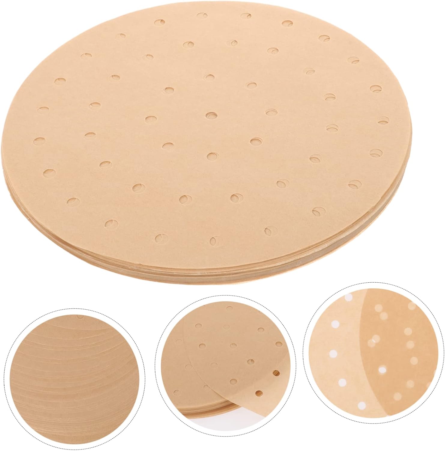 200 Sheets Baking Paper Tray Liners for Air Fryer, Toaster Oven, Pot, and Airfryer Pan - Jumbo Muffin Liners and Bakeware Rack