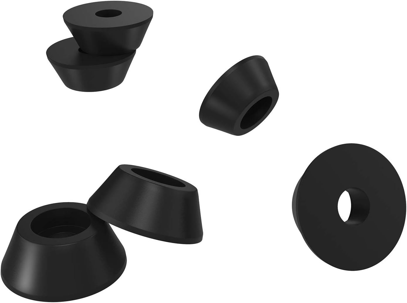200 Soft Cutting Board Rubber Feet with Stainless Steel Screws - Non Slip Anti-Skid Grips for Furniture, Electronics & Appliances