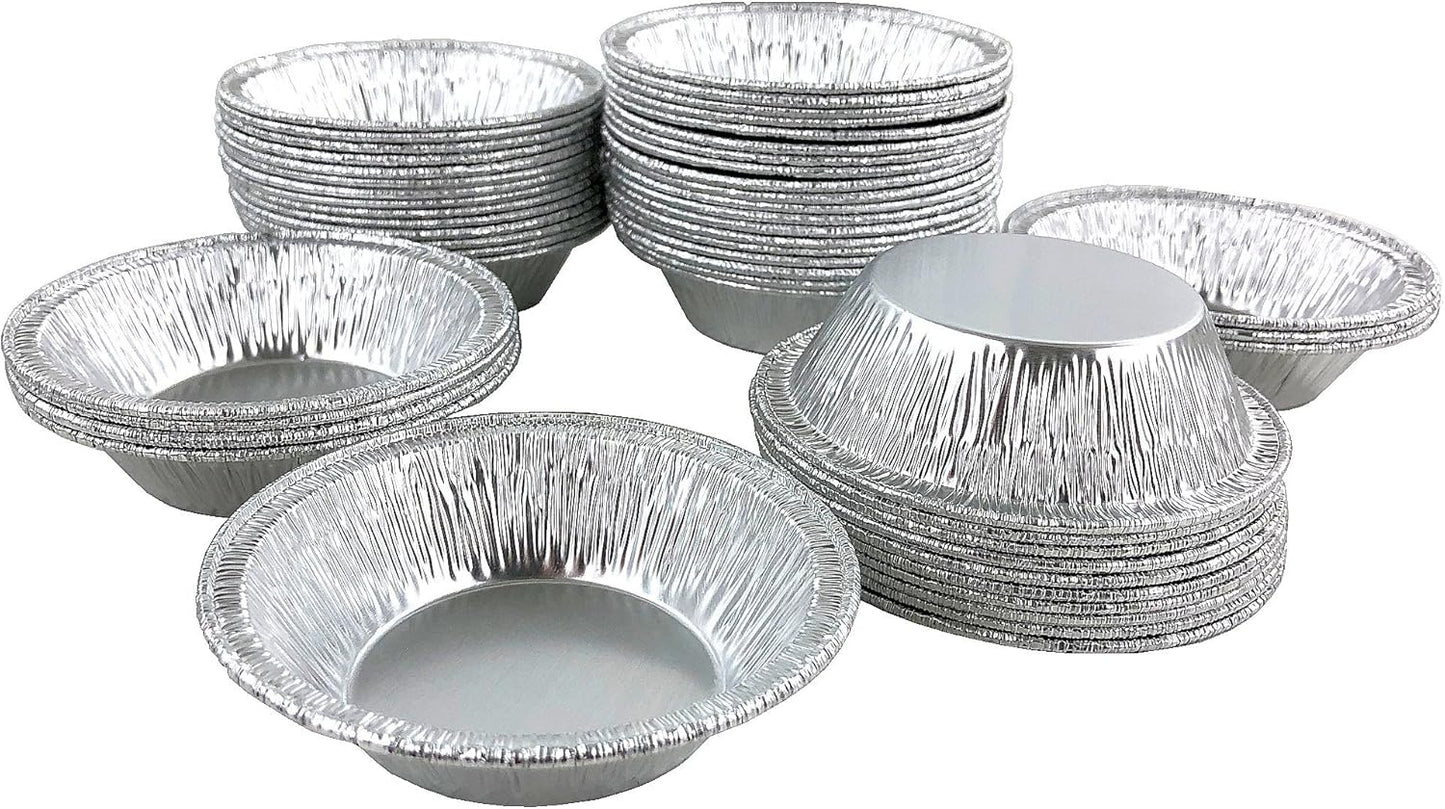 2000 Pack of PACTOGO 3" Mini Silver Disposable Aluminum Foil Tart Pans for Baking Pie