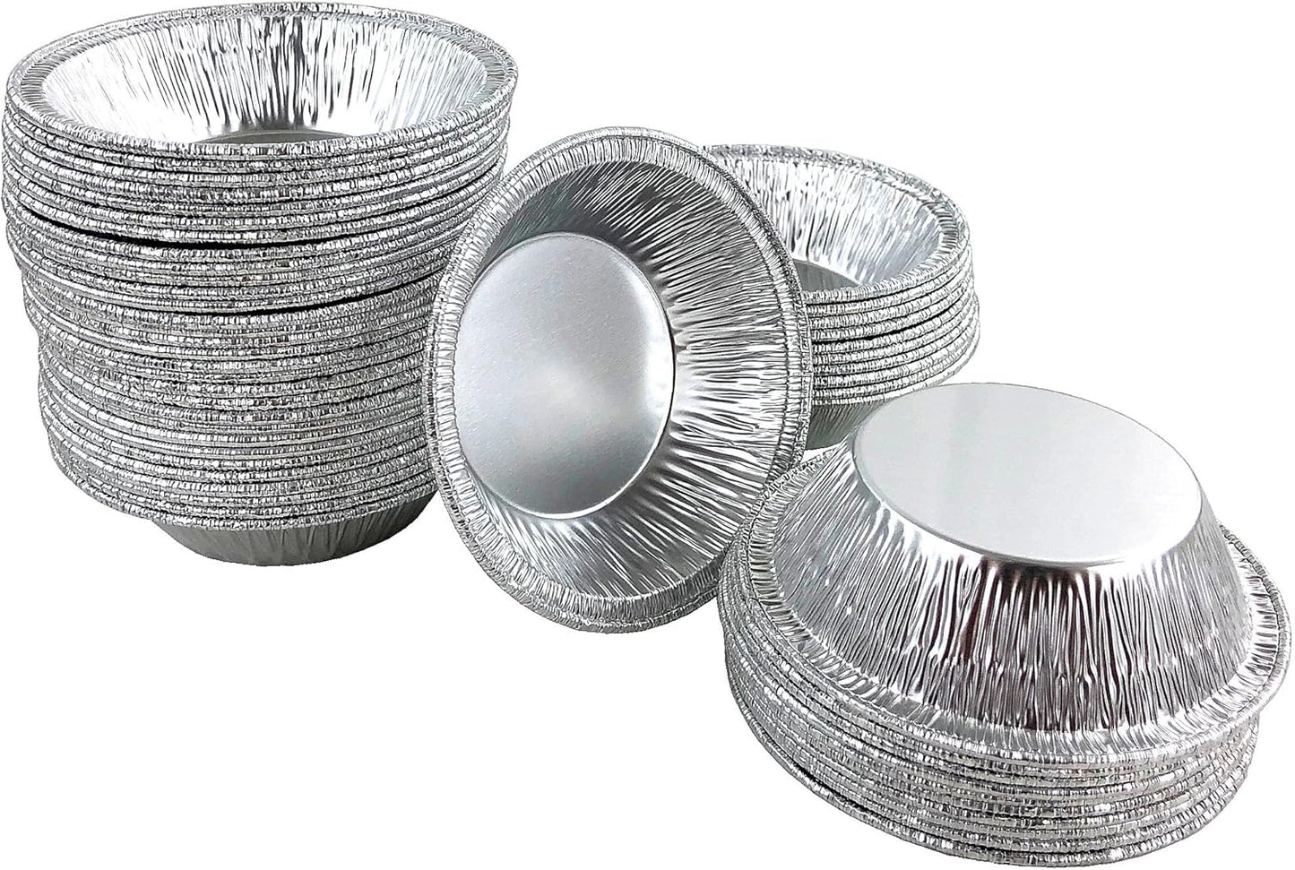 2000 Pack of PACTOGO 3" Mini Silver Disposable Aluminum Foil Tart Pans for Baking Pie