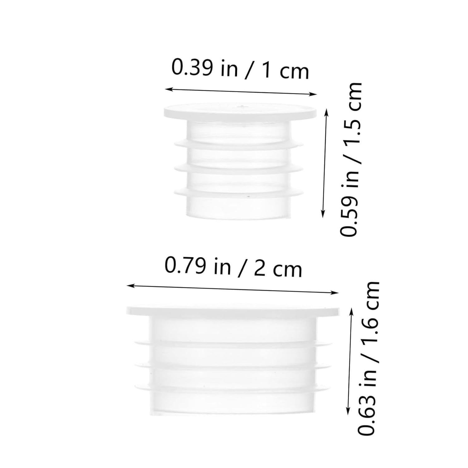200pcs Leak Proof Replacement Plastic Bottle Caps for Jars - Food Grade Reusable Seal Caps - 10# & 16# Sizes - Ideal for Bottles and Canning