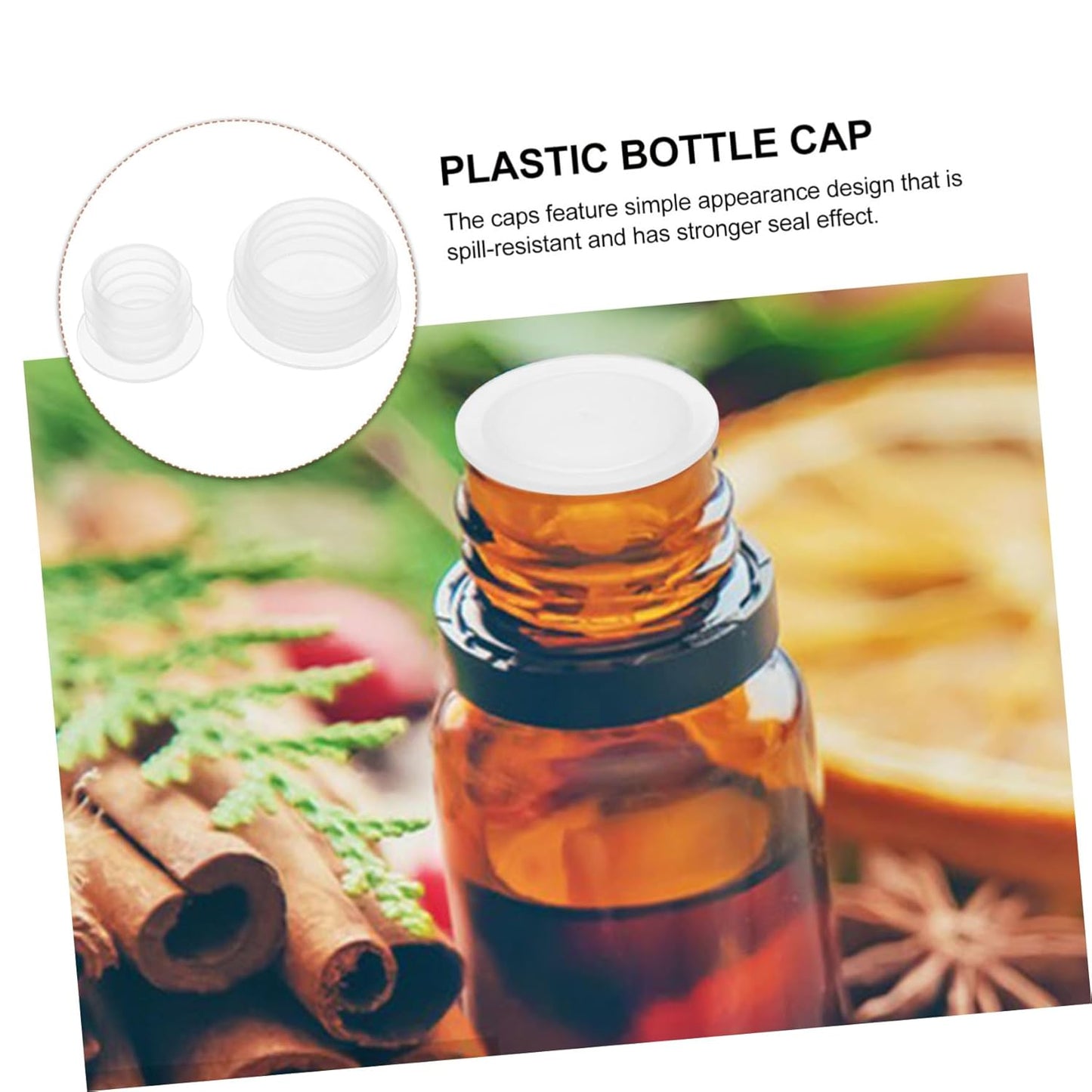 200pcs Leak Proof Replacement Plastic Bottle Caps for Jars - Food Grade Reusable Seal Caps - 10# & 16# Sizes - Ideal for Bottles and Canning