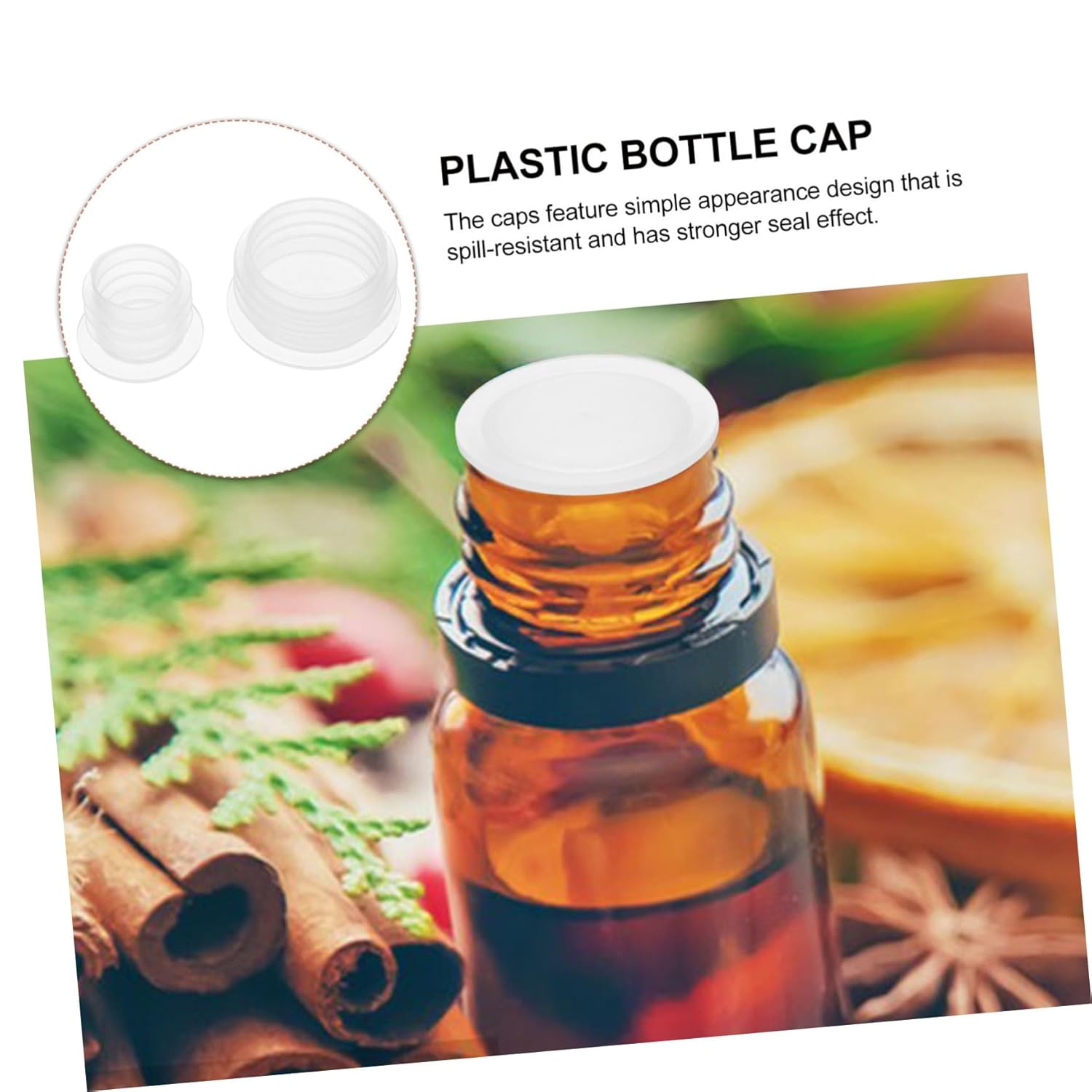 200pcs Leak Proof Replacement Plastic Bottle Caps for Jars - Food Grade Reusable Seal Caps - 10# & 16# Sizes - Ideal for Bottles and Canning