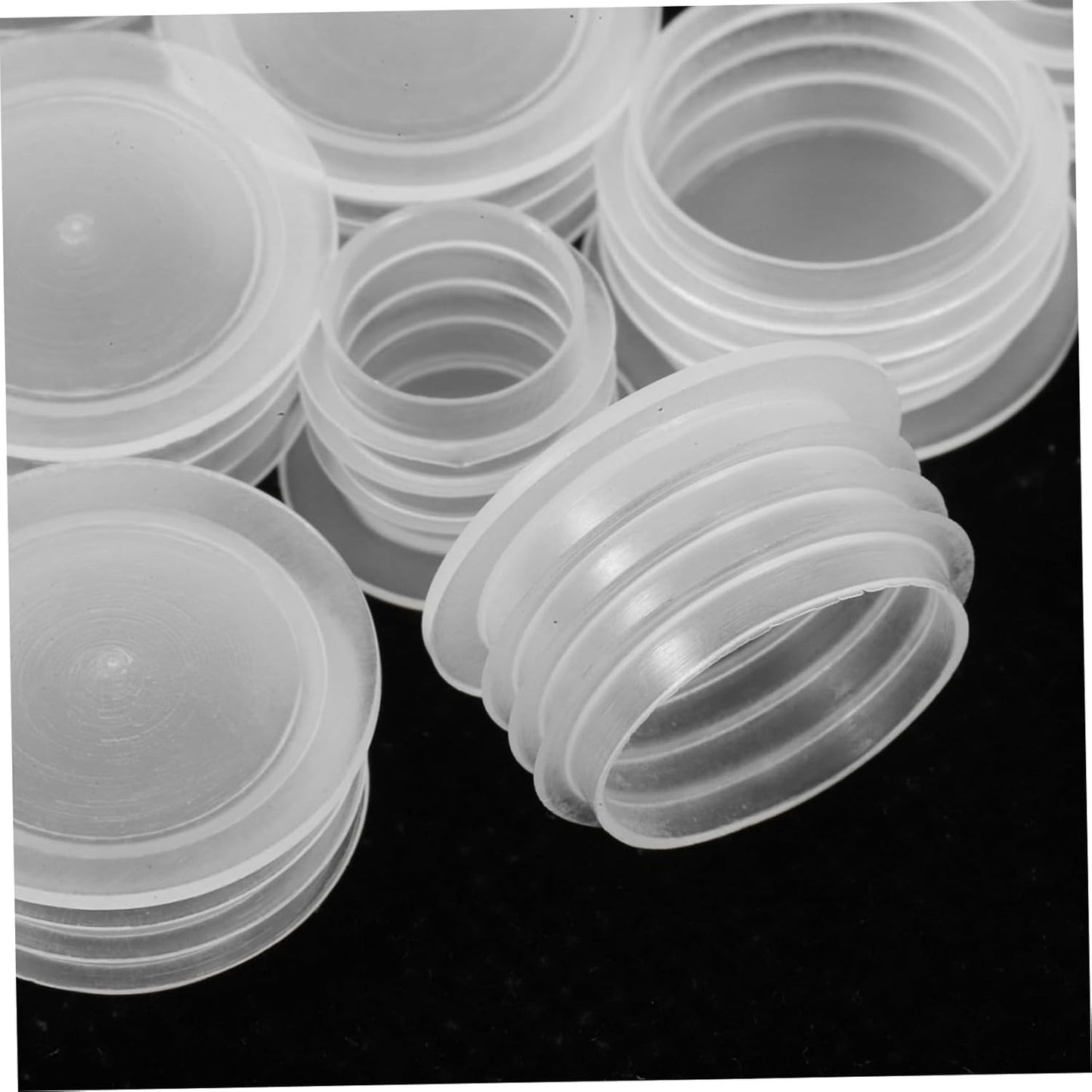 200pcs Leak Proof Replacement Plastic Bottle Caps for Jars - Food Grade Reusable Seal Caps - 10# & 16# Sizes - Ideal for Bottles and Canning
