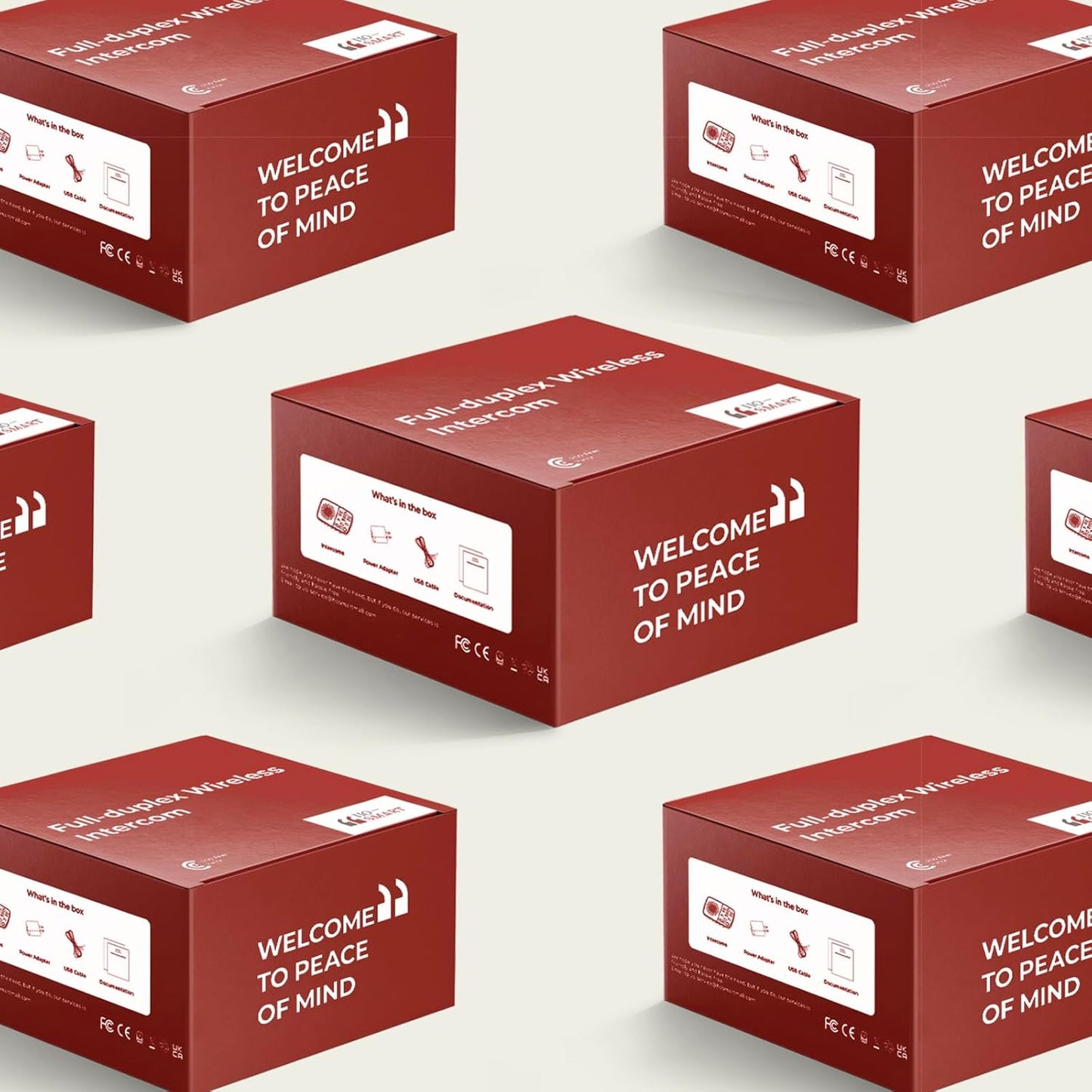 2024 HOSMART UltraSpeak Pro Wireless Intercom System - Full Duplex Two-Way Real-time Intercom for Home and Business - 1200 Feet Range