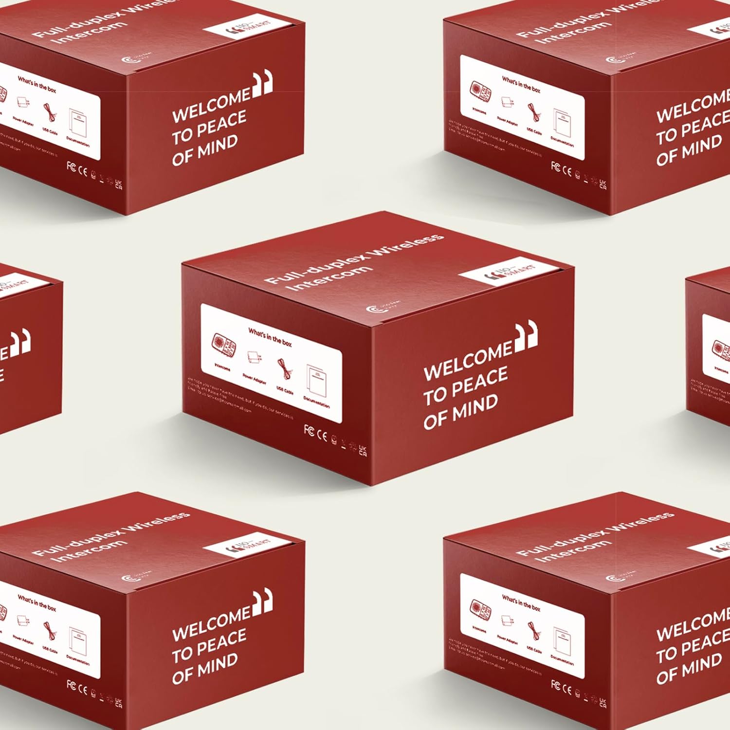 2024 HOSMART UltraSpeak Pro Wireless Intercom System - Full Duplex Two-Way Real-time Intercom for Home and Business - 1200 Feet Range