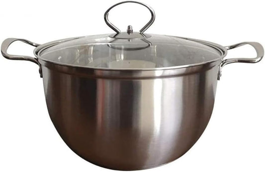 20cm Stainless Steel Mirror Polished Stockpot Cookware for Home Kitchen