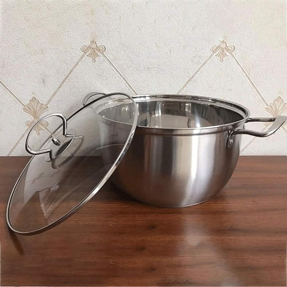 20cm Stainless Steel Mirror Polished Stockpot Cookware for Home Kitchen