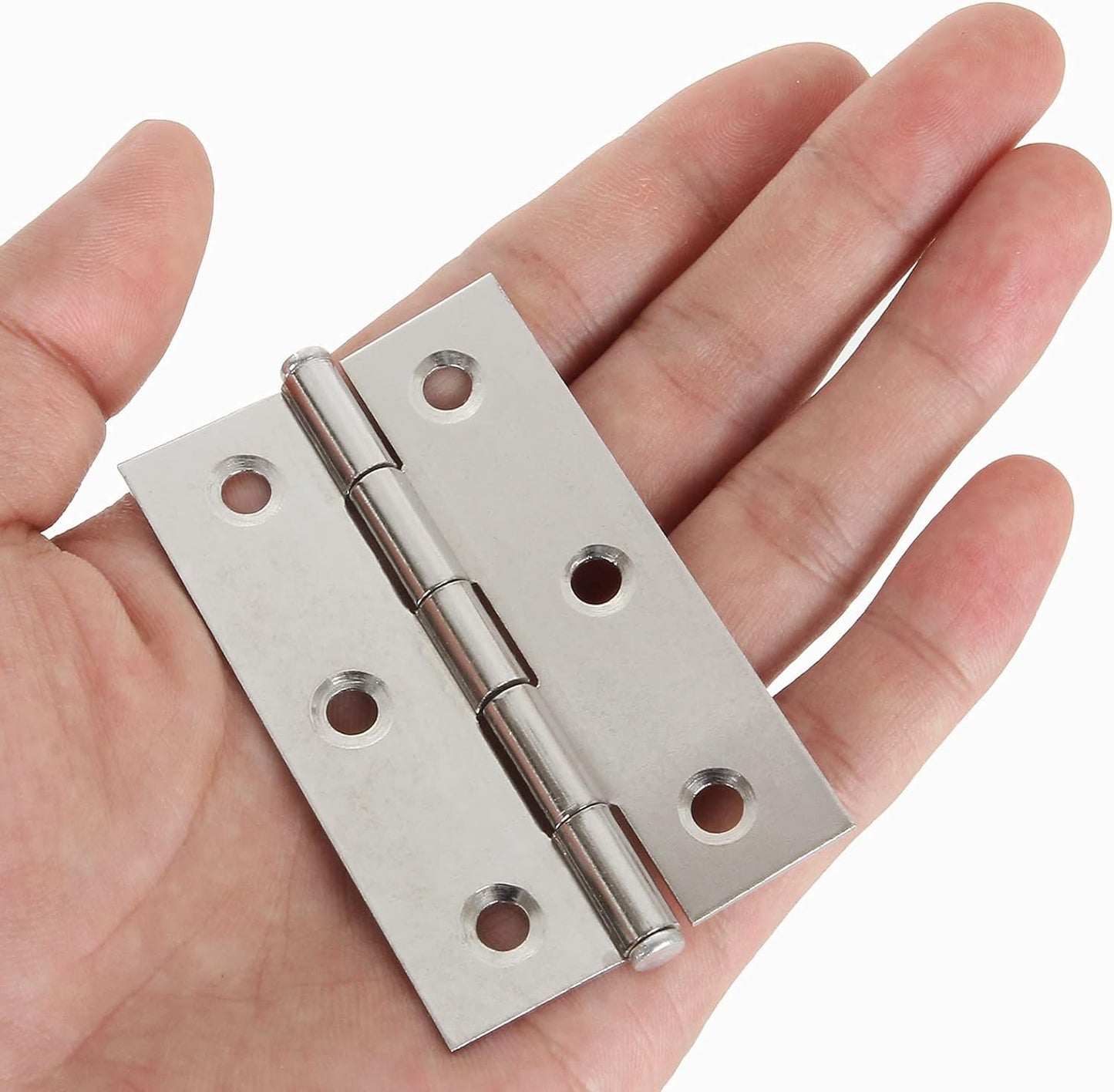 20Pcs 3 Inch Stainless Steel Folding Door and Window Hinges with 120 Screws