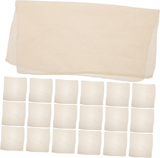 20PCS Reusable Cloth Jar Covers for Kitchen Jars - ABOOFAN Cloth Lid Protectors for Canning Jars