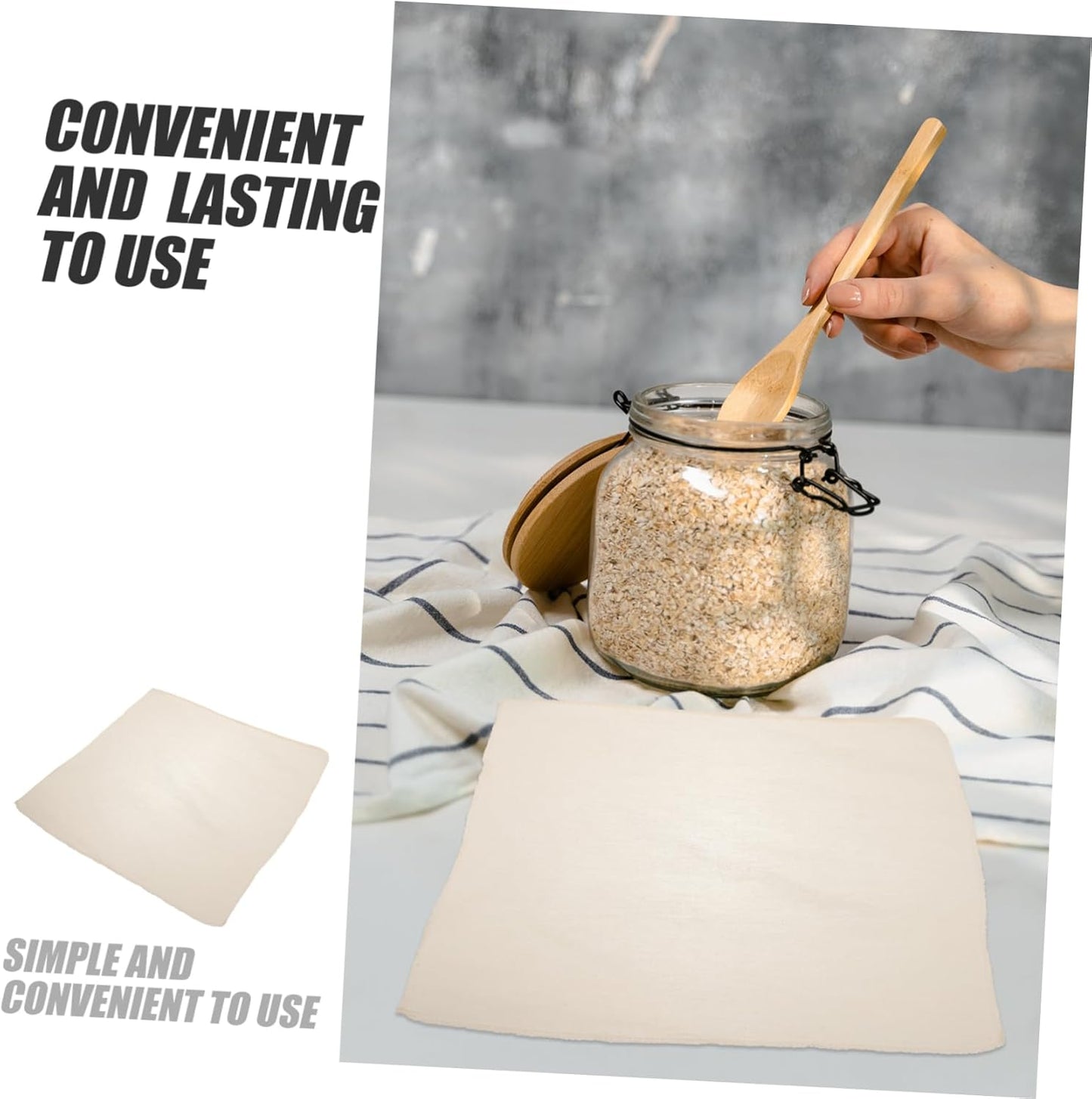 20PCS Reusable Cloth Jar Covers for Kitchen Jars - ABOOFAN Cloth Lid Protectors for Canning Jars