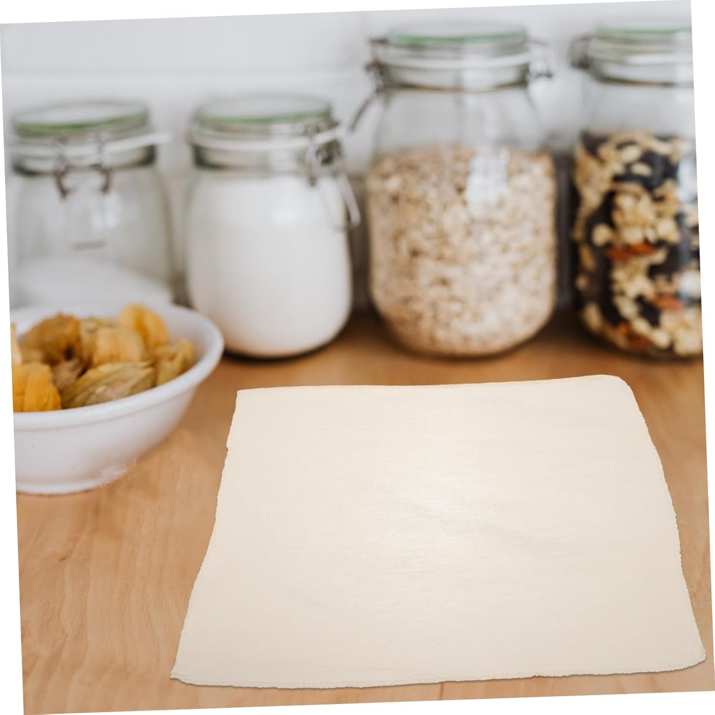 20PCS Reusable Cloth Jar Covers for Kitchen Jars - ABOOFAN Cloth Lid Protectors for Canning Jars
