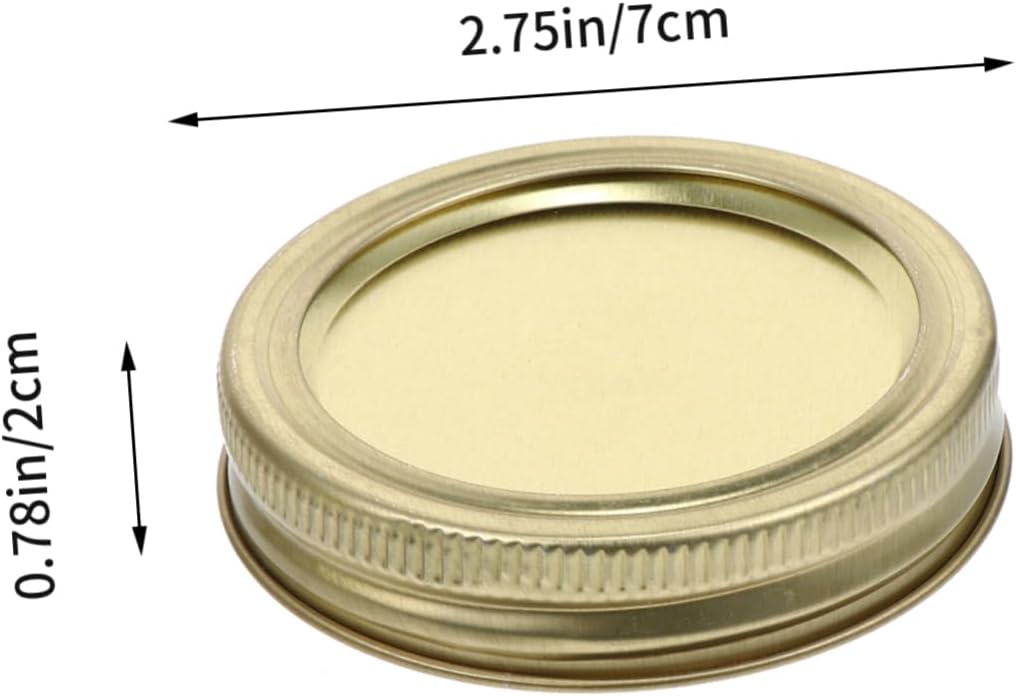 20Pcs Stainless Steel Mason Jar Sip Lids Bands - Easy Open Close, Food-Grade Tinplate