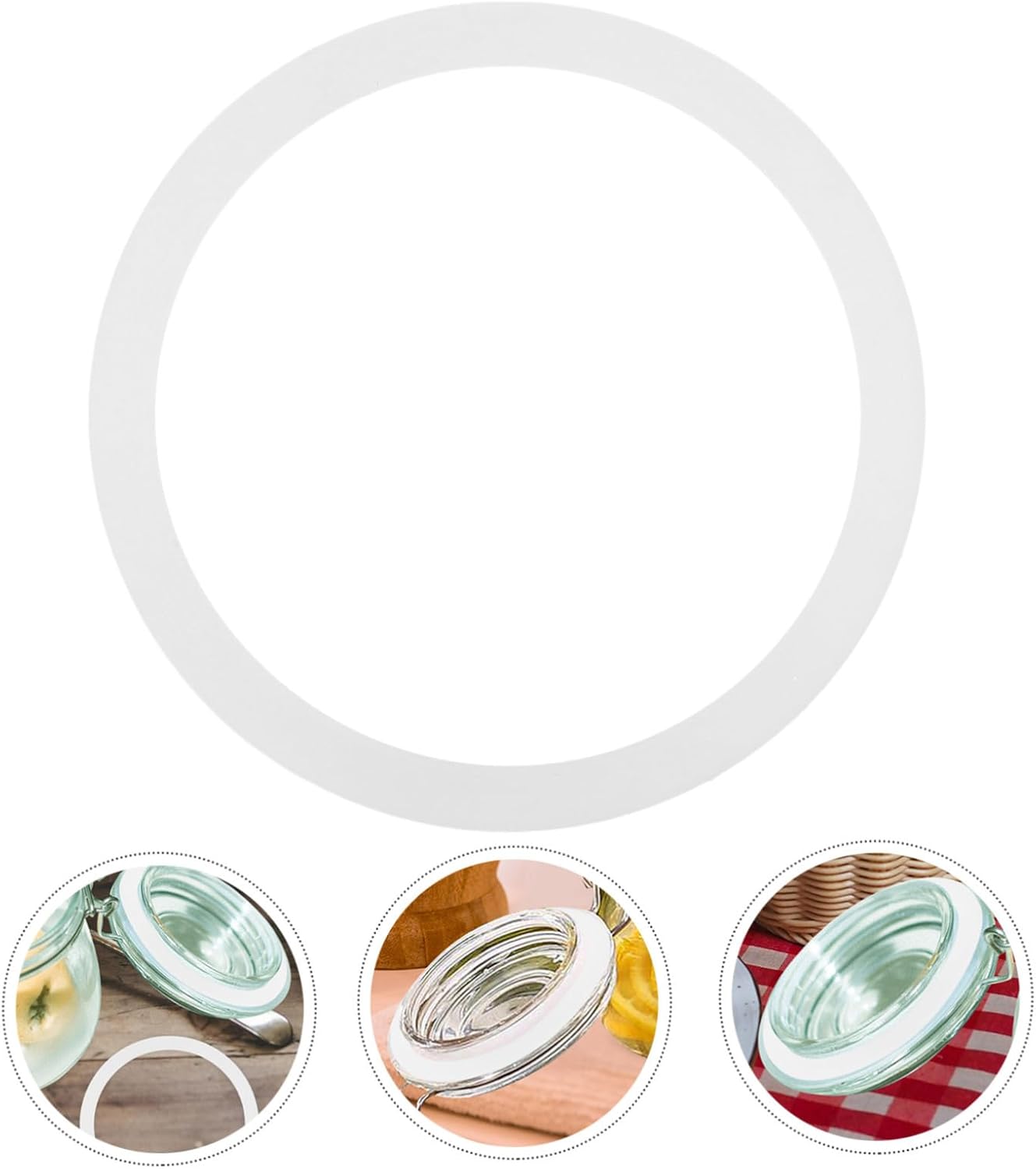 20pcs*2 Regular Mouth Mason Jar Vacuum Sealing Lids - White - 2 Sets of Canning Rings for Mason Jars