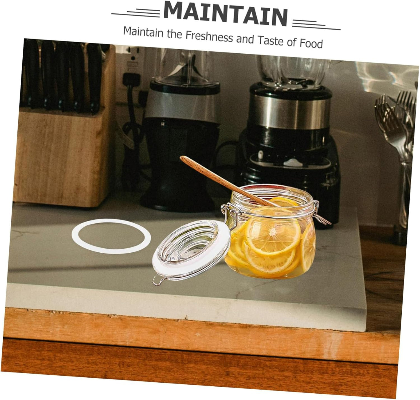 20pcs*2 Regular Mouth Mason Jar Vacuum Sealing Lids - White - 2 Sets of Canning Rings for Mason Jars