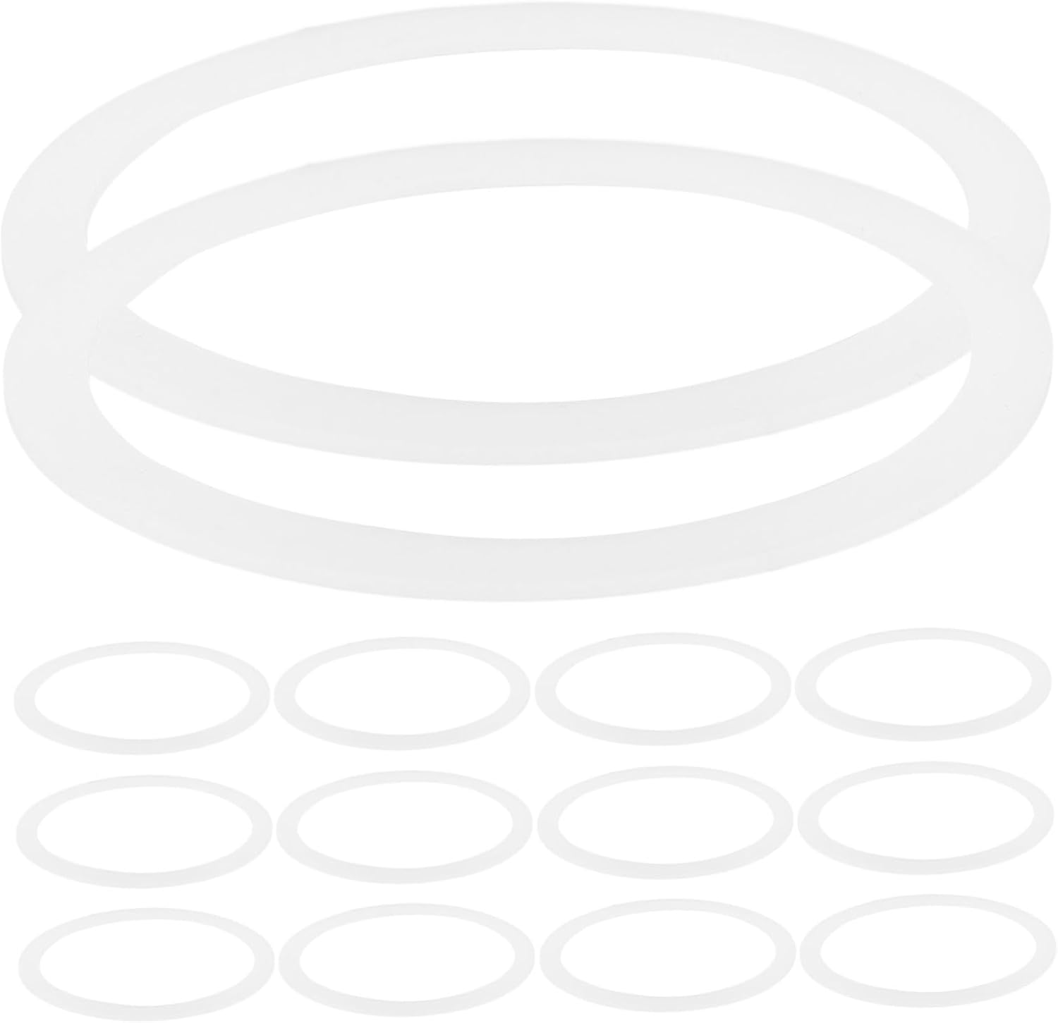20pcs*2 Regular Mouth Mason Jar Vacuum Sealing Lids - White - 2 Sets of Canning Rings for Mason Jars