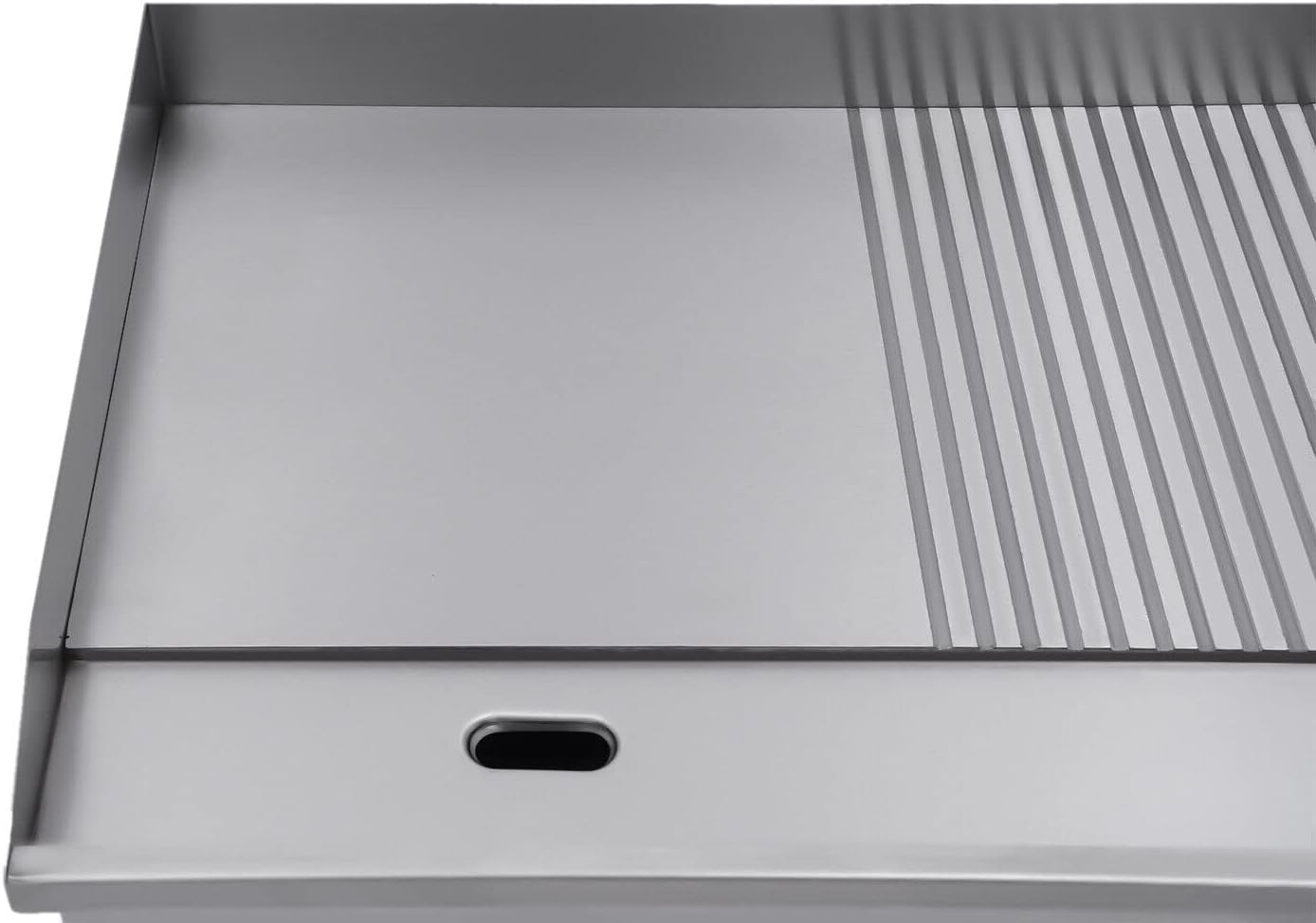 22" Commercial Electric Griddle - 1600W Restaurant Grill BBQ Flat Top - Stainless Steel Nonstick Countertop Griddle with Adjustable Thermostat for Kitchen