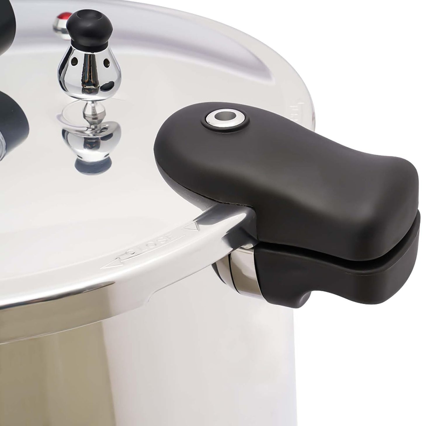 22L Aluminium Pressure Cooker with Steam Gauge for Kitchen Steaming and Stewing - Versatile Cookware for Preserving and Canning