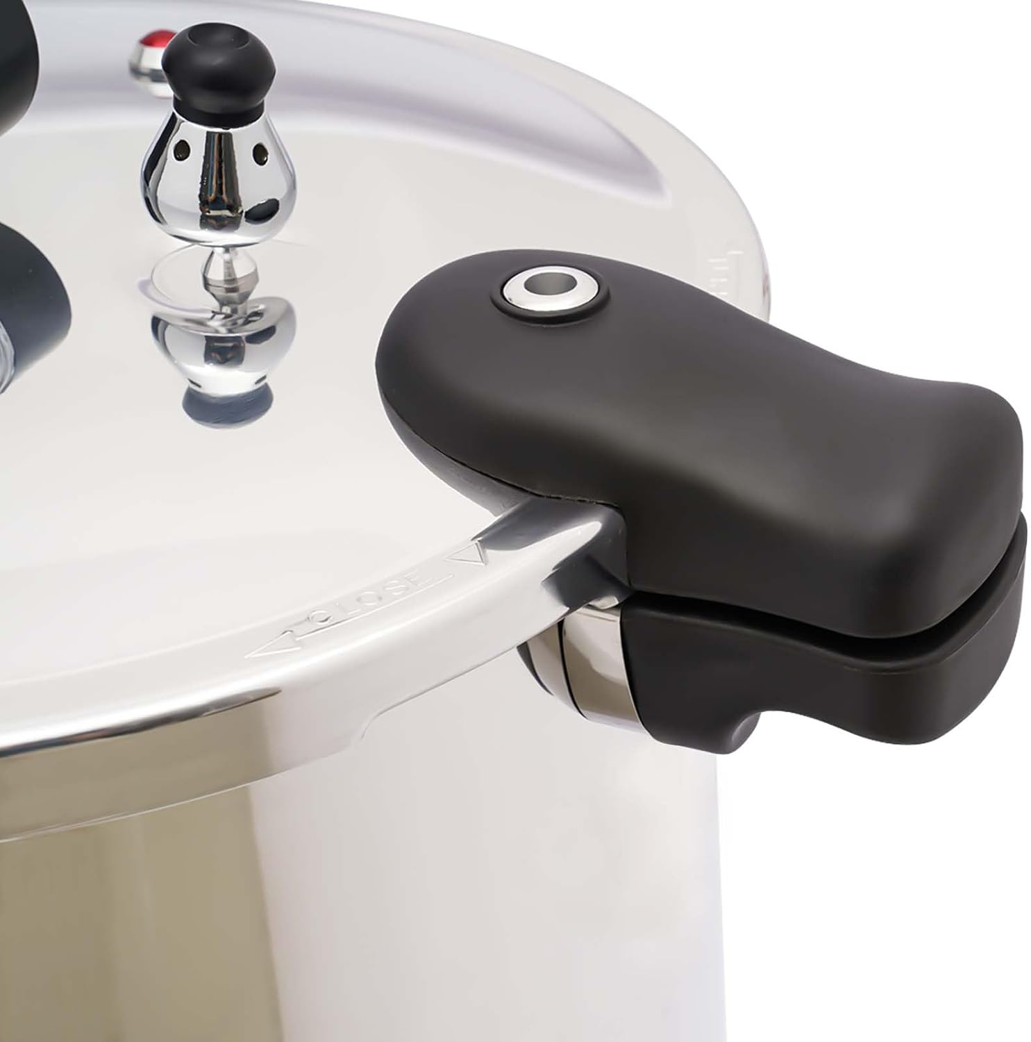 22L Aluminium Pressure Cooker with Steam Gauge for Kitchen Steaming and Stewing - Versatile Cookware for Preserving and Canning