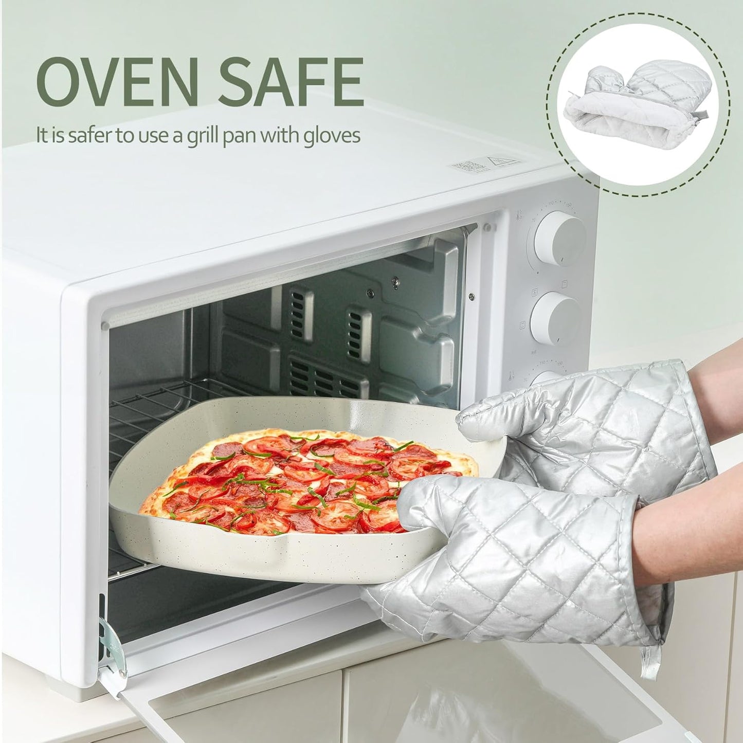 23-Piece Ceramic Pots and Pans Set with Nonstick Detachable Handles for Induction Cooking - Includes Frying Pans, Saucepans, and Oven-Safe Cookware