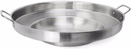 23" Stainless Steel Disc Cooker Griddle Fryer for Tacos & Tortillas, Heavy Duty Cookware for Camping & Griddle Cooking