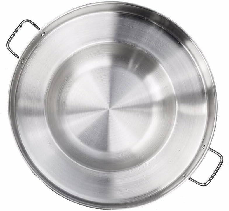 23" Stainless Steel Disc Cooker Griddle Fryer for Tacos & Tortillas, Heavy Duty Cookware for Camping & Griddle Cooking