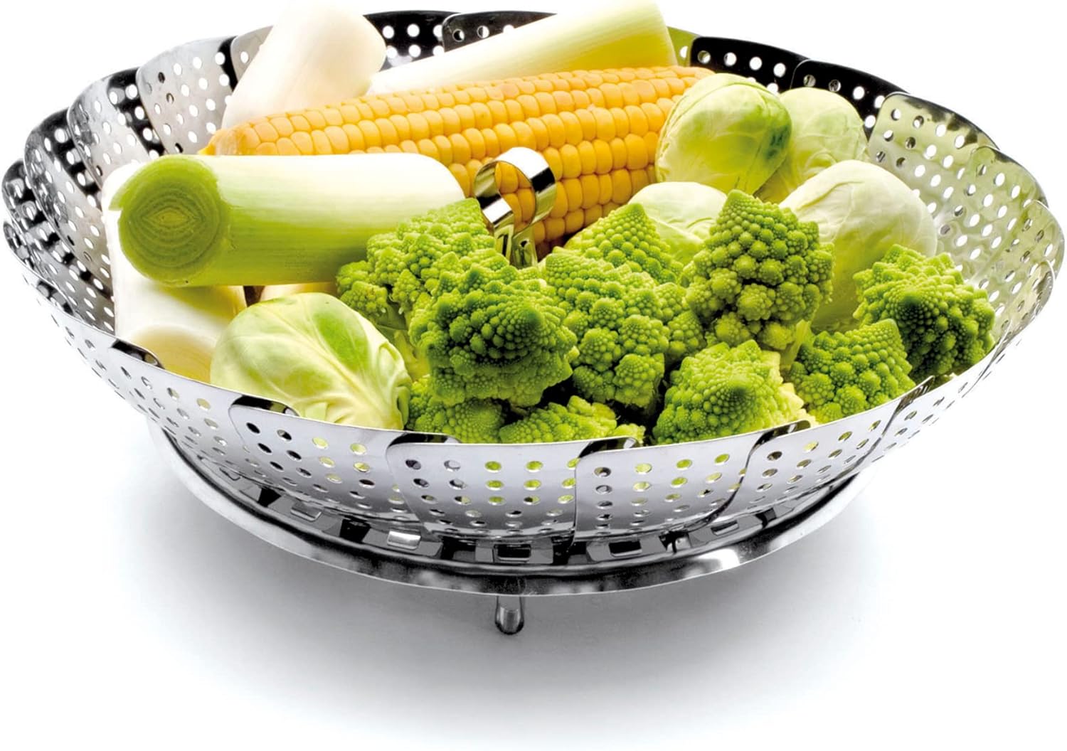 24 cm Lacor 60349 Extensible Steamer - Stainless Steel Cookware