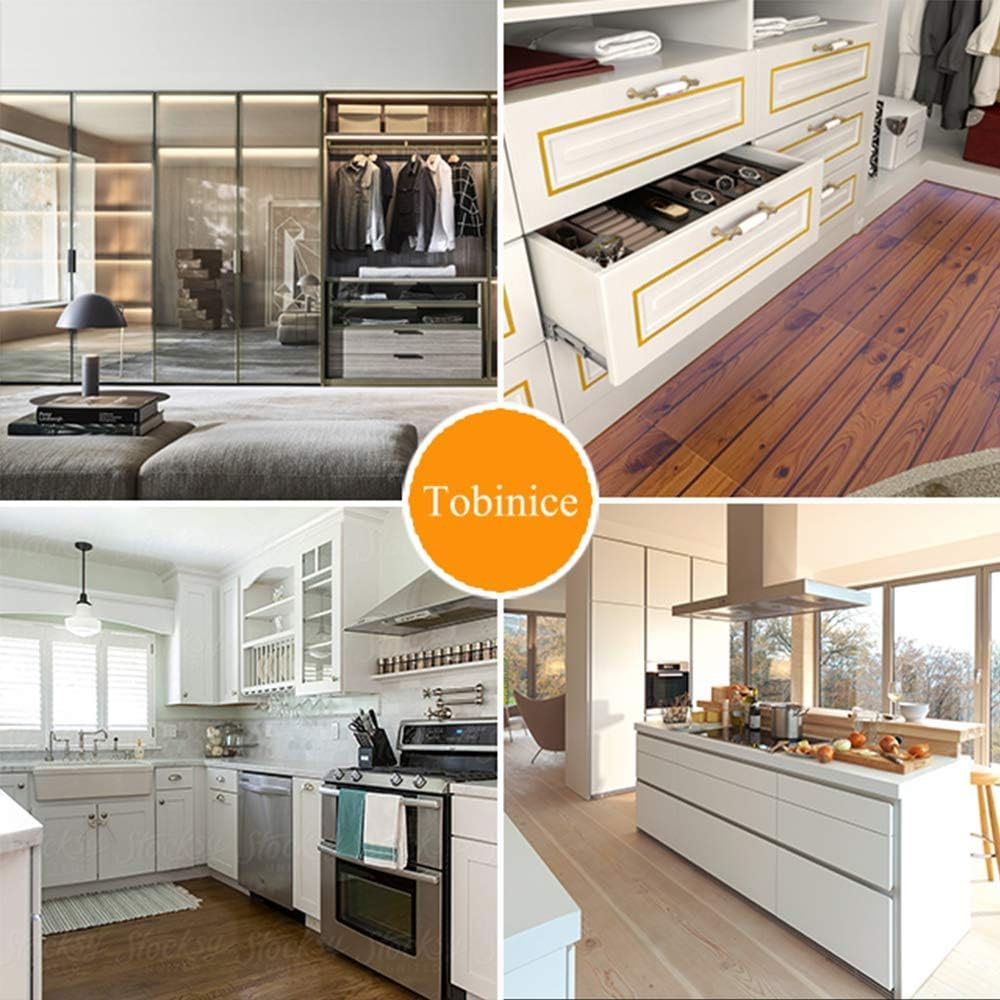 24 Inch Soft Close Full Extension Ball Bearing Drawer Slides - Pack of 10, 100LB Capacity