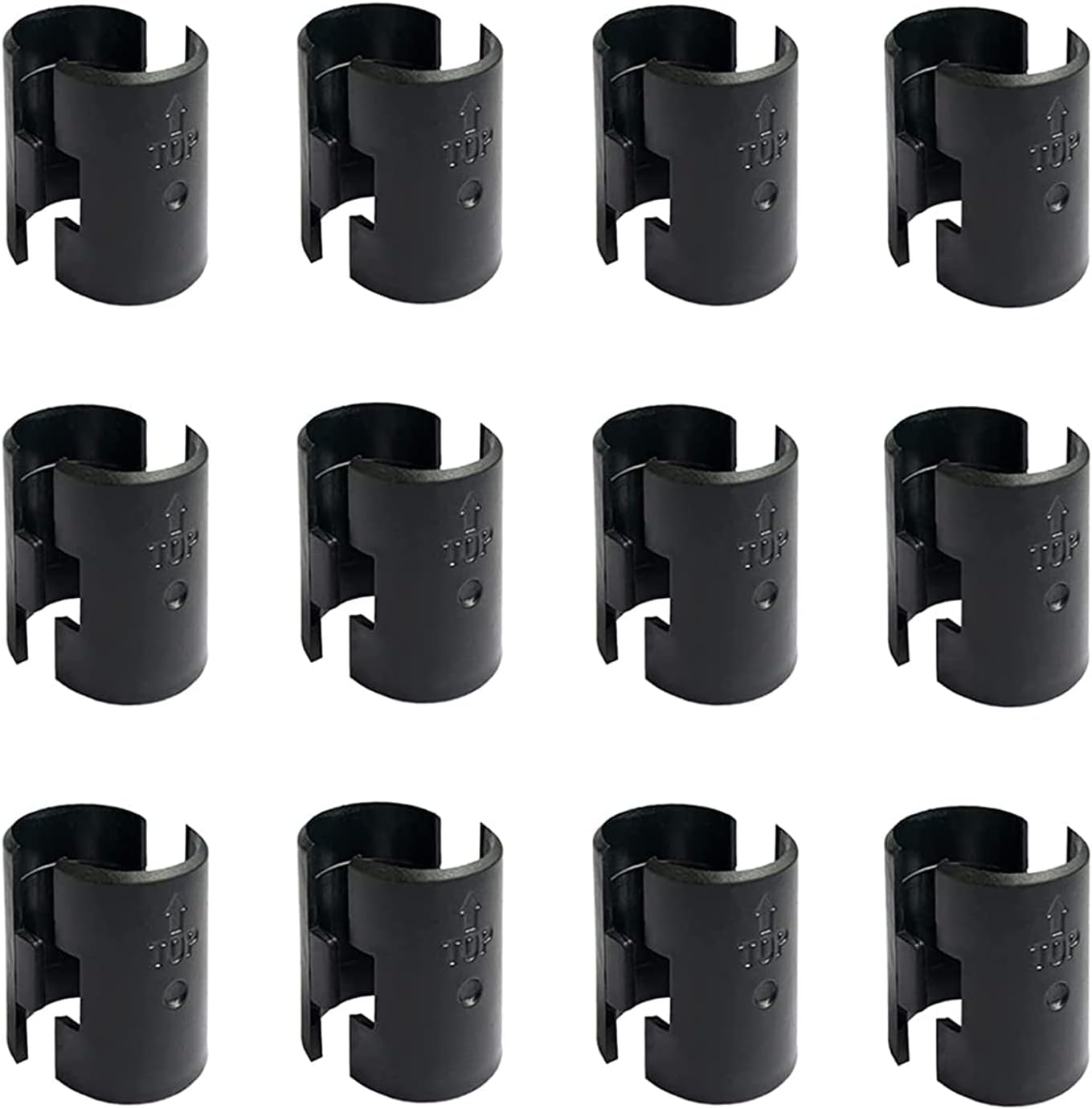 24 Pack 1" Post Wire Shelf Clips - Replacement Shelving Sleeves for WAFJAMF Wire Shelving System