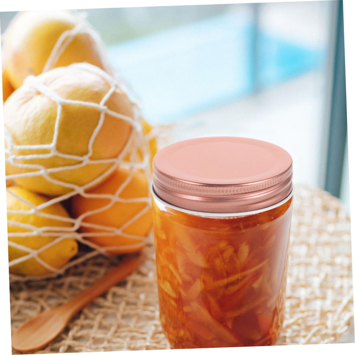 24-Pack Reusable Regular Mouth Canning Lids for Mason Jars - Ideal for Canning, Yogurt, and More - Mason Jar Accessories
