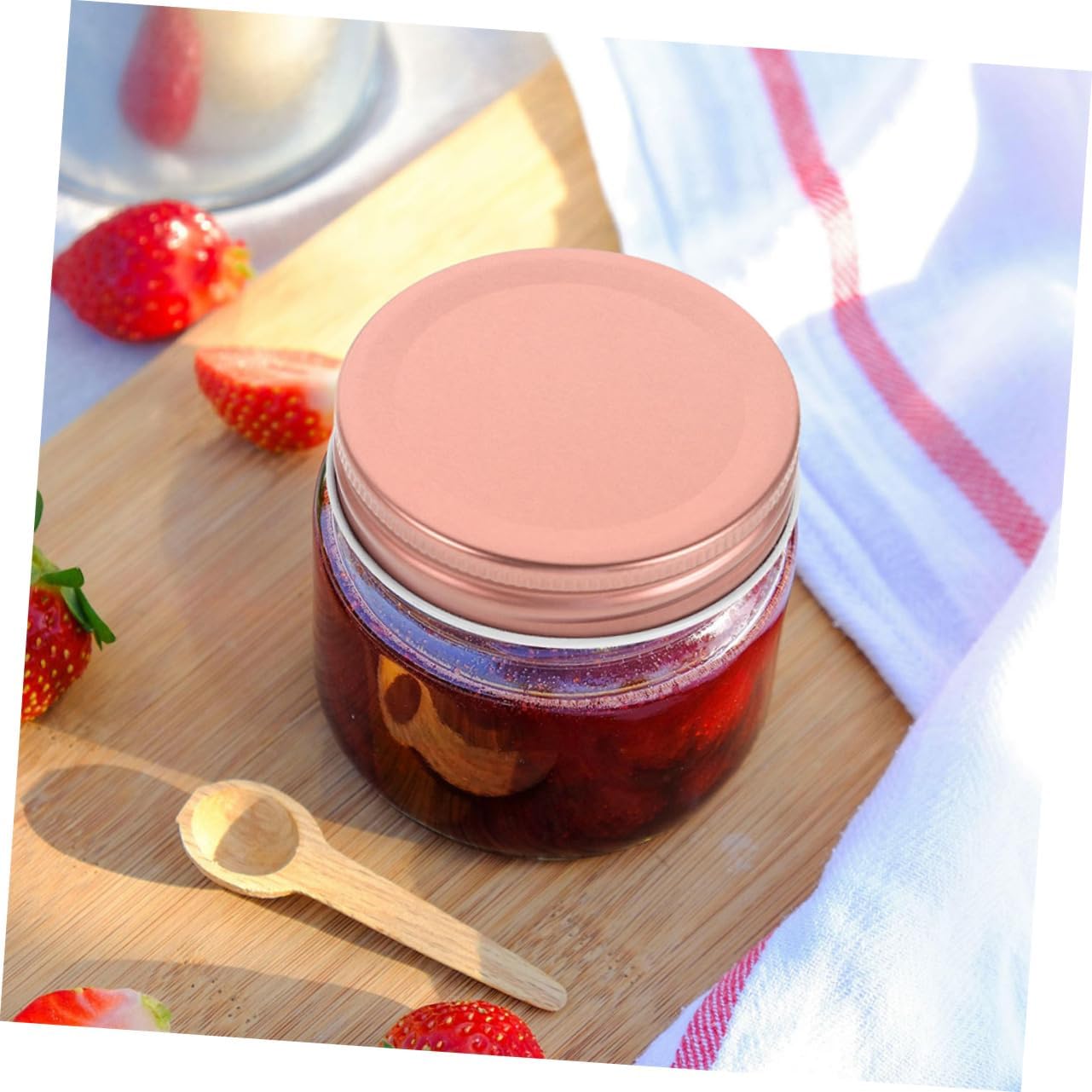 24-Pack Reusable Regular Mouth Canning Lids for Mason Jars - Ideal for Canning, Yogurt, and More - Mason Jar Accessories
