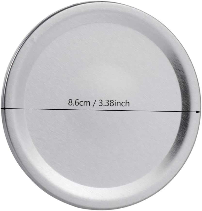 24-Piece Regular Mouth Canning Jar Lid Set with Cookie Labels - Clear Sealing Caps for Wide Mouth Mason Jars