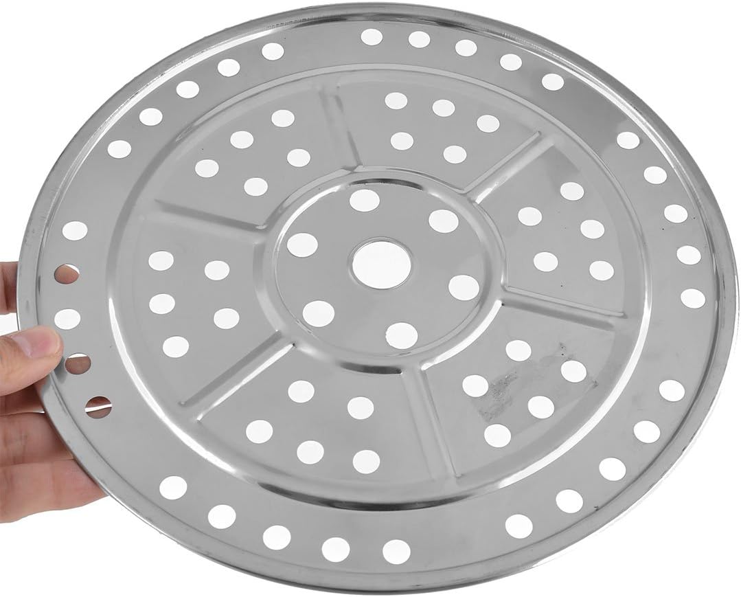 24cm Stainless Steel Stockpot Set with Steamer Rack for Steaming Food in the Kitchen