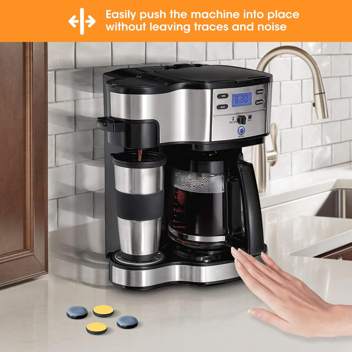 24Pcs Aieve Appliance Sliders for Kitchen Countertop, Small Appliance Slider Set